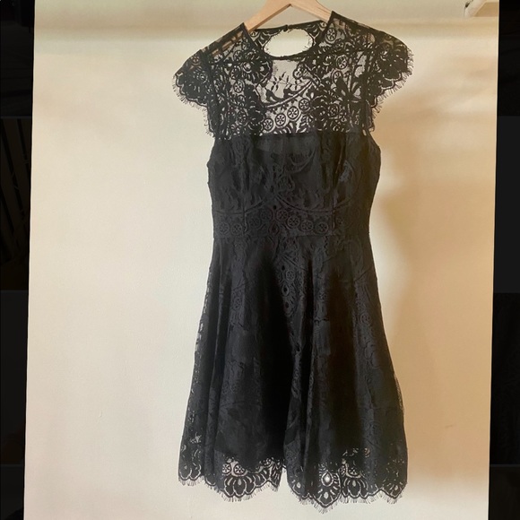 BB Dakota Formal Little Black Lace Dress 👗 - Picture 7 of 7